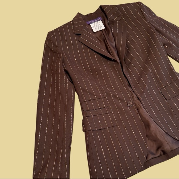 Ralph Lauren collection brown blazer - Picture 2 of 4